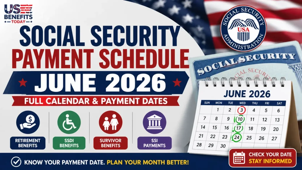 June 2026 Social Security Payment Schedule